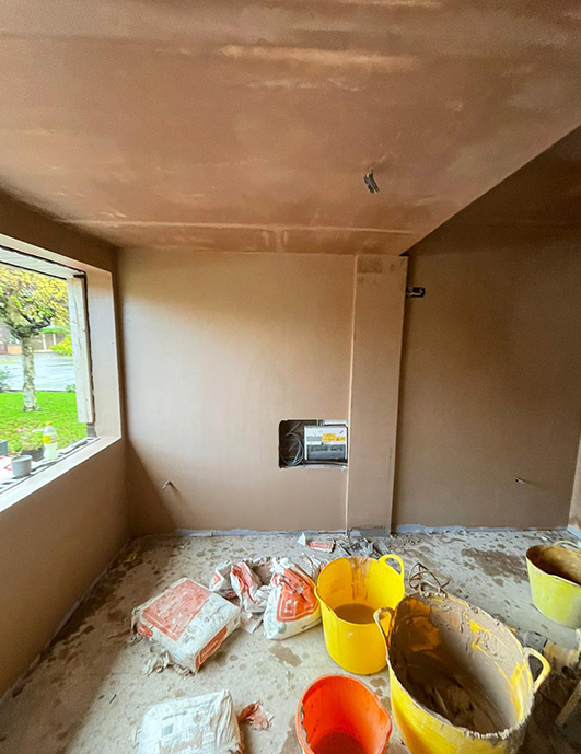   Plastering services typically involve the application of plaster to walls, ceilings, and other surfaces to create a smooth finish or decorative effect. These services are often needed in both new construction and renovation projects..